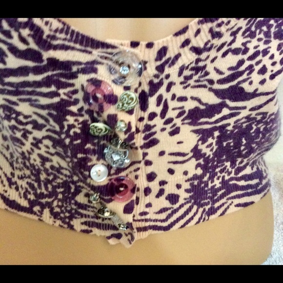 dELiA*s Sweaters - Delia's Cropped Animal Print Sweater Size XS